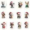 Adornos Navideños Colgantes de Animales Transfronterizos 12 Piezas Traje Lindo Adorno Colgante de Árbol de Madera Regalo de Interior Regalo Navideño Ideal