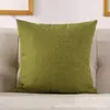 Estilo Ins Transfronterizo Amazon Algodón y Lino Color Sólido Cojín Decorativo Cojín para Sofá de Interior Cojín de Oficina Venta Caliente Transfronteriza