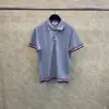 Directo de Fábrica TB Tom Summer Nuevo Patrón de Rayas de Algodón Perlado Solapa de Botones Manga Corta Casual Cómodo Polo