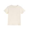 Camiseta Pesada para Niños, Algodón Peinado, Color Sólido, Manga Corta, Tallas Medianas y Grandes para Niños, Que Absorbe la Humedad, Cuello Redondo
