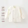 Blusas Quentes Acolchoadas de Algodão Puro Tipo A Sem Costura para Bebê para Outono e Inverno, para Casa e Passeio, com Blusas de Algodão para Homens e Mulheres