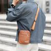 Bolsas Masculinas de Couro PU Novo Outono e Inverno 2024 Casual e Mais Fácil de Combinar Bolsas de Ombro Transversais Bolsas Masculinas Bolsas Pequenas Transfronteiriças Bolsas para Celular