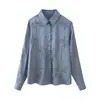 Conjunto de Camisa Bordada con Perlas y Pantalones para Mujer, Estilo Europeo y Americano, Nuevo Otoño 2026, Venta al por Mayor 7472