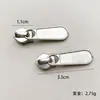 Sin tirador de agujero No. 5 tiradores de cremallera de metal y nailon, accesorios textiles para ropa, cabezal de tirador adecuado de aleación de zinc