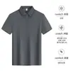 Ropa de Trabajo Corporativa Mismo Estilo 0Gpolo Primavera/Verano Color Sólido 2026 Unisex Elástico 22 Cuello Polo Manga Corta Espuma de Memoria Nueva
