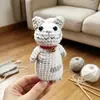 Gato da Sorte Premium Crochê Fio Pingente Feito à Mão Chaveiro de Carro Item de Casal Tricotado Popular no Xiaohongshu Novo Modelo
