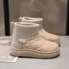 Zapatos de algodón para niños, botas de nieve para niñas, nuevas botas cortas otoño e invierno 2026, forradas de felpa, para bebé niño, engrosadas, cálidas, impermeables, antideslizantes