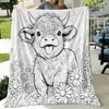 Papai Noel Elfos de Natal Múltiplos Estilos Tema de Natal Estilo Cartoon Manta de Lã Fleece Natal Graffiti Abastecimento Exclusivo Transfronteiriço