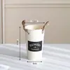 Balde de Flores para Casa Estilo Americano, Balde para Flores Frescas de Floricultura, Decoração com Flores Secas para Sala de Estar, Balde de Ferro para Arranjo de Flores, Balde de Ferro para Cultivo de Flores em Água Profunda