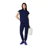 Uniformes de enfermería personalizados hechos de tela elástica de tacto frío, uniformes quirúrgicos bordados en múltiples colores, ropa médica para doctores y enfermeras