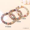 Pulsera de Jingdong Jewelry 3A Pintura al Óleo Piedra Alashan Jade Colorido Color Mágico Personalidad para Hombre y Mujer Círculo Único Cuentas Redondas Joyería al Por Mayor