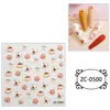 Pegatinas Creativas de Dibujos Animados Transfronterizos Lindas 5D Estéreo Gelatina Pegamento Suave Pegatinas de Relieve Pegatinas para Cuaderno de Graffiti DIY Autoadhesivas