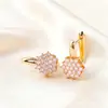 Cdd Brincos Geométricos de Moda Brincos de Diamante Hexagonal Ouro Prata Duas Cores Simples e Exquisitos Fábrica de Origem