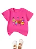 Amazon eBay Estação Independente Moda Casual Personalidade Roupas Infantis Arco-Íris Doce Bolo Abóbora Gola Redonda Manga Curta Camiseta