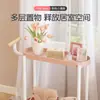 Mesa Lateral Criativa para Sofá, Gabinete Lateral, Suporte de Flores de Múltiplas Camadas para Sala de Estar, Rack de Armazenamento de Lanches, Carrinho de Armazenamento Móvel