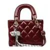 Bolsas Matelassê Tendência Verão 2026 para Mulheres Novo Estilo Bolsa de Mão de Luxo Bolsa Lady Diana Bolsa Transversal Fashion Versátil