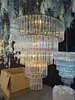 Nuevos Accesorios de Boda Lámpara de Cristal Decoración de Salón de Bodas Decoración de Salón de Cristal Lámpara Acrílica de Múltiples Niveles Candelabro Grande