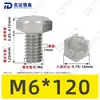 Tornillos de Máquina Hexagonales Externos de Acero Inoxidable 304 M1.6~M20, Cumplen con Din933, Pernos de Cabeza Hexagonal Directos de Fábrica