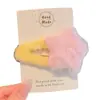 Grampo de Pelúcia Outono e Inverno Coleção Feminina Grampo Exquisito de Alto Padrão Urso Fofo Estrela de Cinco Pontas Presilha de Uma Palavra Presilha BB Acessórios de Cabelo