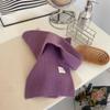 [Hecho en casa] bufanda tejida estilo coreano color liso lana para mujer otoño e invierno engrosada cálida estudiante pareja bufanda chal