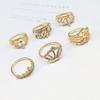 Venta directa de fábrica, anillo de aleación mixta de corona de diamantes multiestilo, puesto de venta al por mayor de comercio exterior, tienda de 10 yuanes