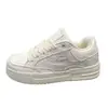 Zapatillas Blancas de Plataforma Gruesa de Nicho para Mujer, Nuevos Zapatos de Plataforma Versátiles para Primavera y Otoño 2026, Zapatillas Deportivas Casuales para Estudiantes