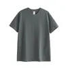 Camiseta de manga corta para hombre de peso pesado hecha de algodón puro 270g algodón de Xinjiang, estilo casual americano vintage, corte holgado, marca de moda, camiseta de verano al por mayor