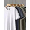 Camiseta de algodão Xinjiang de peso pesado com mangas curtas, camiseta básica de algodão puro de peso pesado para casais, homens e mulheres, novo estilo de top interno para o verão de 2026