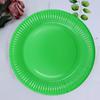 Dropshipping Plato de Papel Desechable de Color Sólido Plato para Fiesta en Casa Picnic Plato para Pastel de Cumpleaños Vajilla Venta al por Mayor