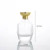 Botella dispensadora de perfume de punto Botella de perfume de vidrio de bayoneta transparente Botella de presión Cosméticos Dispensador Botella de vidrio para perfume