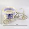 Triciclo colorido cesta de flores cesta de frutas linterna de boda cesta de triciclo juguete de bicicleta decoración cesta de flores al por mayor