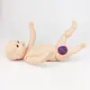 Modelo de Bebé Boyou de Mes Completo con Cordón Umbilical (Masculino y Femenino) Muñeco Modelo de Entrenamiento para Niñera de Confinamiento de Limpieza con Extremidades Móviles