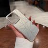 Distribución Transfronteriza de Funda para iPhone 15 con Líneas Geométricas Brillantes Anticaídas Mate de PC para iPhone 17 Pro de Hombre