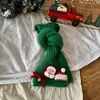 Bufanda Infantil Qiunan Otoño e Invierno Atmósfera Navideña Niños y Niñas Cálida y Resistente al Frío Bufanda Tejida para Bebé