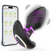 Plug Anal Oscilante App Vibrador Anal Rotativo Massajador Controle Remoto Plug Dragão Venenoso Exportado para a Rússia
