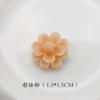 Flor de resina de punto de fábrica Flor de clavel flor de rosa Accesorios para el cabello de niños DIY Carcasa de teléfono Material de belleza