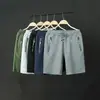 Calças Casuais Masculinas Transfronteiriças Atacado Calças de Tricô de Verão para Estudantes Shorts Esportivos Casuais para Jovens Shorts de Marca Tendência