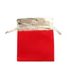 Bolsa de Franela Phnom Penh Bolsa de Regalo Trasera Bolsa para Joyas Bolsa para Empaque de Joyas Pulsera Folleto Juego Bolsa de Franela Dorada