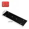 Código de ángulo negro escuadra de 90 grados soporte angular para estante ángulo de hierro pieza de esquina en forma de L de 7 palabras soporte triangular de hierro ferretería