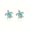 Pendientes de tortuga nuevos de Amazon, venta al por mayor, joyería transfronteriza