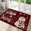 Navidad Halloween Otoño Calabaza Felpudo de Casa Lino Caucho Selección Alfombra de Entrada Absorbente Antideslizante Felpudo Felpudo