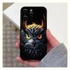 Aplicável a capa de telefone brilhante com pena de coruja de comércio exterior iPhone15