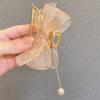 Coreia do Sul Gaze Bow Grab Clip Coreia do Sul Acessórios para o cabelo Hair Grab Clip Hairpin Girls Grab Clip Big Hair Grab Clip Shark Clip