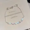 [Historia del Arcoíris] Pulsera de Diamantes Brillantes de Colores Dopamina - Nicho, Lujo Ligero, Gama Alta, Pulsera de Diamantes Brillantes Clara y Dulce para Mujer