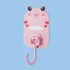 Gancho de dibujos animados lindo adhesivo fuerte bolsa para llaves de puerta cocina creativa pegatina sin costuras baño colgante de pared sin perforaciones