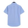TB Verão Feminino Nova Camisa Manga Curta Lapela Casual All-match Unissex Carcela Interna Fita Camisa Manga Curta