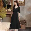 Vestido de Noiva French Toast Primavera e Outono Vestido de Noivado Vestido de Noite Vinho Mulheres Podem Usar Diariamente para Pessoas Baixas