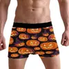 Ropa Interior Europea y Americana Transfronteriza para Hombre Linterna de Calabaza Aguacate Impresión Digital 3D Calzoncillos tipo bóxer para Hombre Calzoncillos tipo bóxer Transpirables