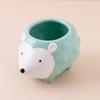 OEM/ODM maceta personalizada con forma de erizo animalito linda maceta para plantas flores contenedor decoraciones especiales adornos para macetas