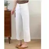 Jeans ligeros de Tencel para mujer en verano, talla grande, adecuados para tipos de cuerpo de pera, corte holgado, tiro alto, adelgazantes, con una bonita caída, pantalones de pierna recta